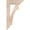 Ekena Millwork Westlake Traditional Smooth Bracket w/ Offset Brace, Douglas Fir, 5 1/2"W x 16"D x 28"H BKT0604X16X28WTL01SDF - alternate 2